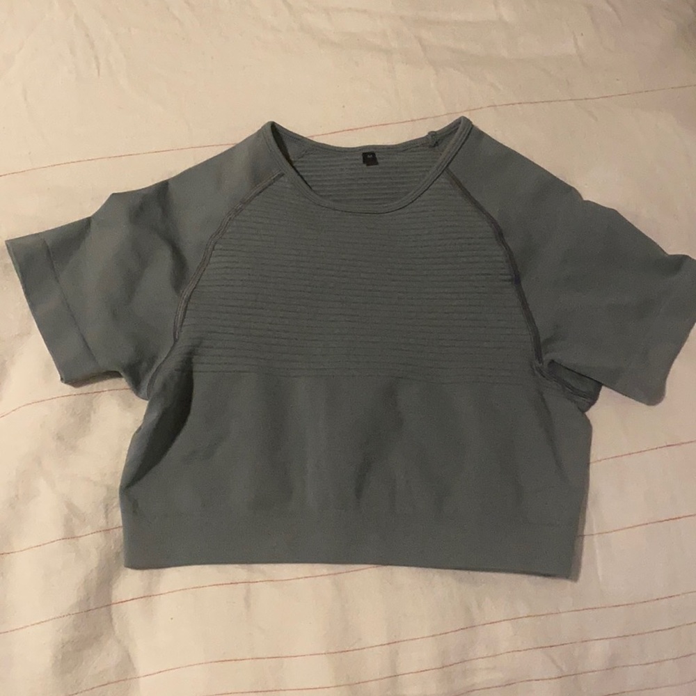 Gray Alphalete crop top